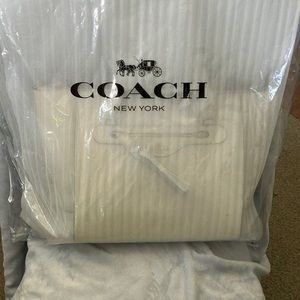 STILL IN PACKAGE COACH BAG WHITE
